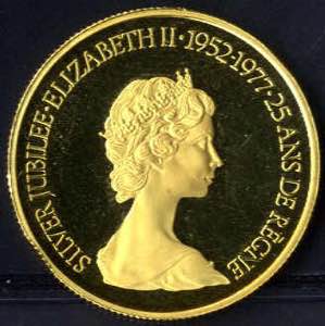 1977, 100 Dollar Silber Jubiläum 1952-77, ... 