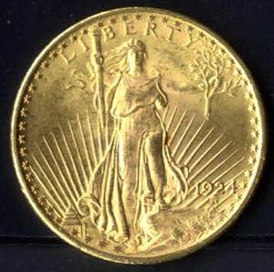 1924, 20 Dollar St.Gaudens Double Eagle, ... 