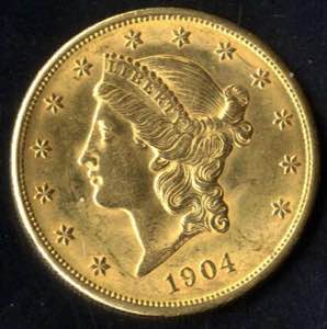 1904, 20 Dollar Liberty Head Double Eagle, ... 