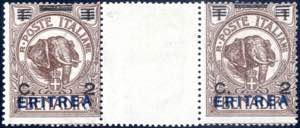 1924, francobollo della Somalia del 1906/7 2 ... 