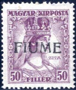 1918/19, francobollo dellUngheria 50 filler ... 