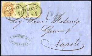 1863/5, Lot zwei Briefe: a) vom 5.12.1865 ... 