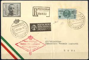1934, raccomandata di posta aerea del ... 