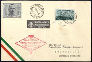 1934, rettera di posta aerea del 6.11.1934 ... 