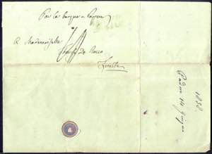 1838, lettera del 14.6.1838 da Padova a ... 