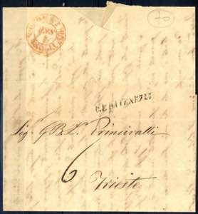 1841-49, insieme di sette lettera tra il ... 