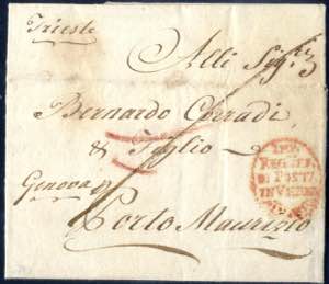 Trieste 1791, lettera del 10.5.1791 da ... 