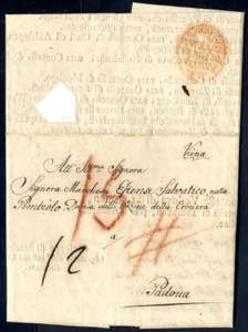 Wien 1803, Brief vom 29.10.1803 nach Padua ... 