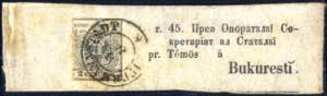 1854, Österreichische Wappenzeichnung 2 Kr. ... 