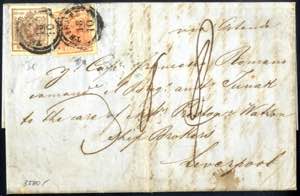 1852, Brief von Triest am 18.10. über ... 
