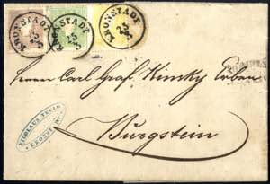 1861, Brief von Kronstadt am 25.3. nach ... 