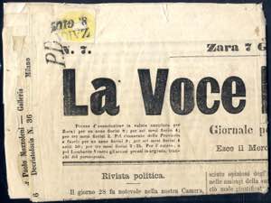 1862, komplette Zeitung La Voce Dalmatica ... 