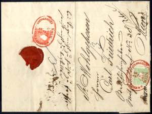 1860, eingeschriebener Brief aus Wien (K.K. ... 