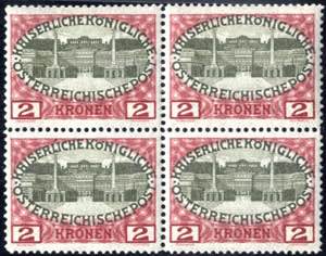 1908, 2 Kronen auf bläulichgrauem ... 