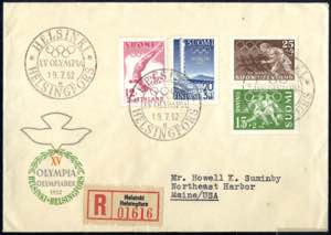 1952, offizieller Umschlag der Olympischen ... 