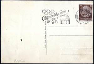 1936, Postkarte vom 14.8.1936 von Berlin, ... 