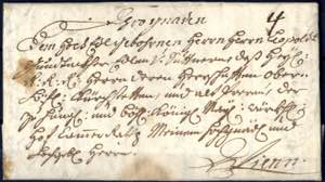 Oberhöflein 1747, Brief von Schloss ... 