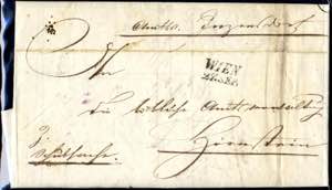 Inzersdorf 1849, Brief von Inzersdorf am ... 