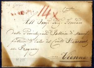 1828, Brief von Corfu am 9.3. nach Wien, ... 