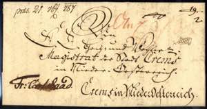 1787, Brief aus Schwarzenberg im ... 