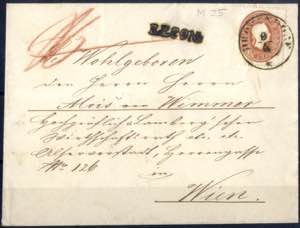 Drosendorf 1860, Reko-Brief von Drosendorf ... 
