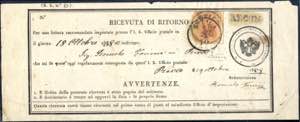1858, Retourecepisse von Stenico nach Riva ... 