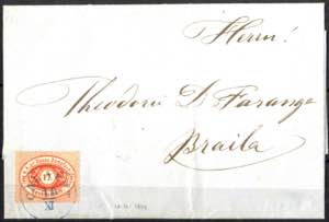 1866, Brief vom 29.11.1866 von Calafat nach ... 