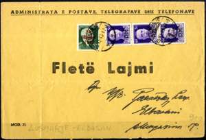 1943, lettera del 5.11.1943 da Lushanje per ... 