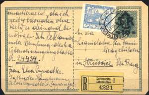 1919, rekommandierte österreichische ... 