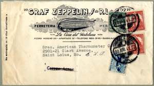 1941, Brief der Firma GRAF ZEPPELIN S de ... 