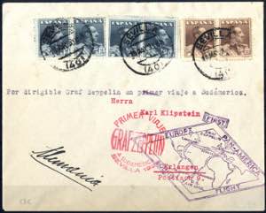 1930, 1. Zeppelinfahrt nach Südamerika: ... 