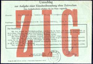 1947, ZIG-Umschlag aus Wels vom 10.10.47 -  ... 