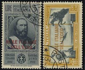 1932, Garibaldi, posta aerea e espressi ... 