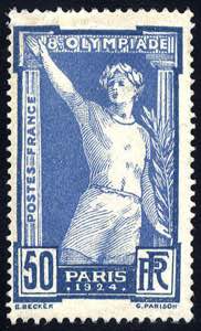 1924, Olimpiadi, 4 val. (Mi.169-72 / 75,- ... 