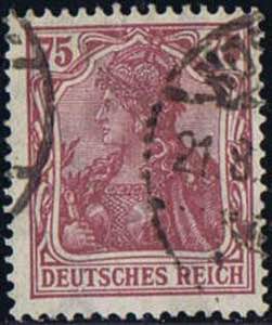 1922, Germania, 75 Pf. rosalila, ... 