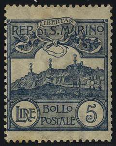 1903, 5 Lire ardesia, firm. Caffaz (U. + S. ... 