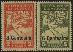 1918, Espressi, carta gialla, 2 val. (S. ... 