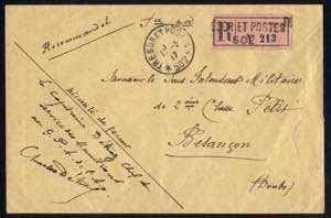 1915/17, Tresor et Postes, drei Briefe, ... 