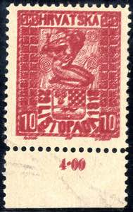 1918, Ausgabe für Kroatien, 10 (Fil) rot, ... 