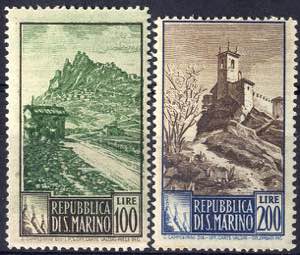1949/50, 100 + 200 Lire (S. 354-55 / 400,-)