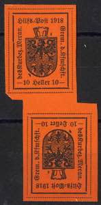 1918, 10 H. arancio, coppia tete - beche ... 