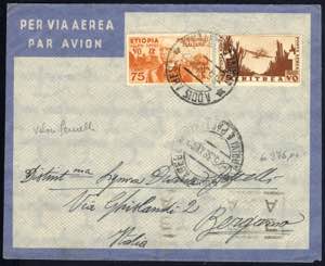 1938, Lettera da Addis Abeba 8.5.1938 per ... 