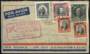 1930, Erstflug Santiago - Frankreich, ... 