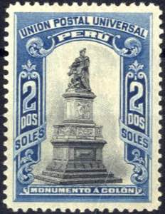 1907, Kolumbusdenkmal 2 $, gefalzt, Mi. 133 ... 