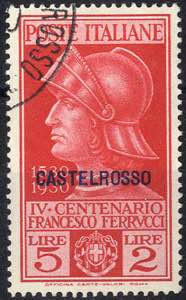 1930, Castelrosso, Ferrucci, 5 val., usati ... 