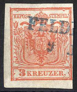 1850, Feldkirch, blauer Teil - Langstempel ... 
