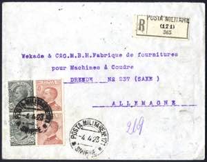 1923, Posta Militare N° 171 Smirne, ... 