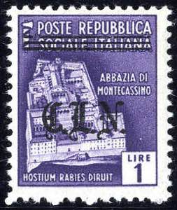 1945, 1 Lira Monumenti distrutti, ... 