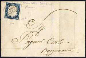 1857, lettera del 23.6.1857 da Novara per ... 
