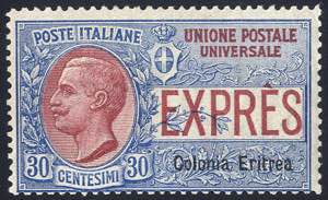 1907/21, 30 Cent., firm. E. Diena (S. E2 / ... 